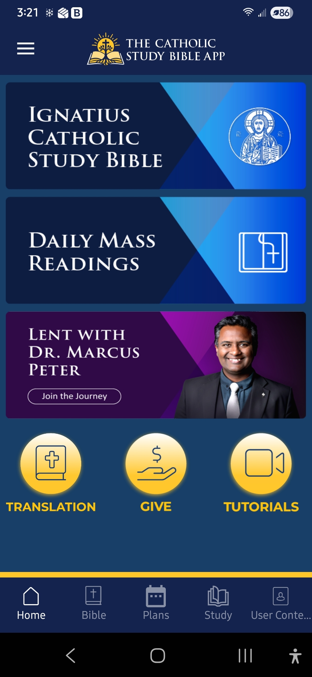 Catholic Study Bible app